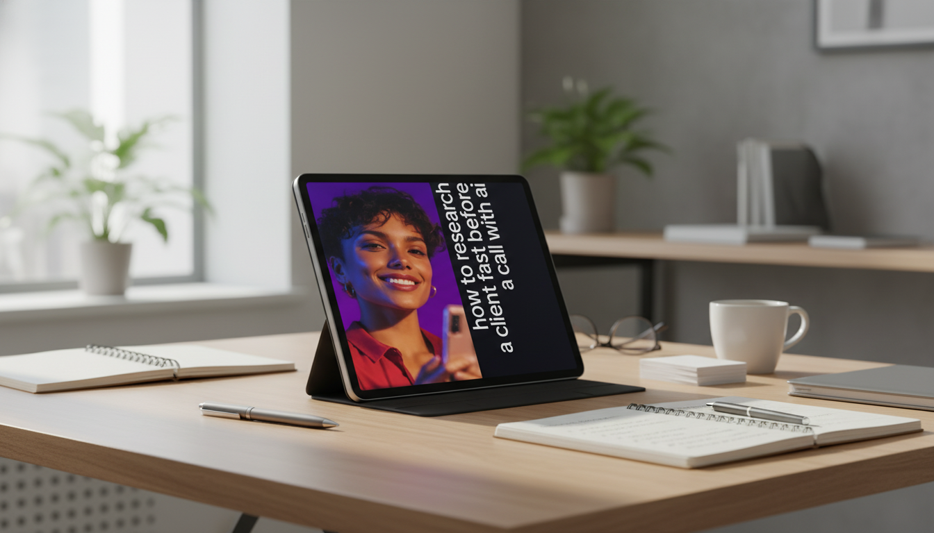 10–15 Minute AI Pre‑Call Research for Discovery Calls