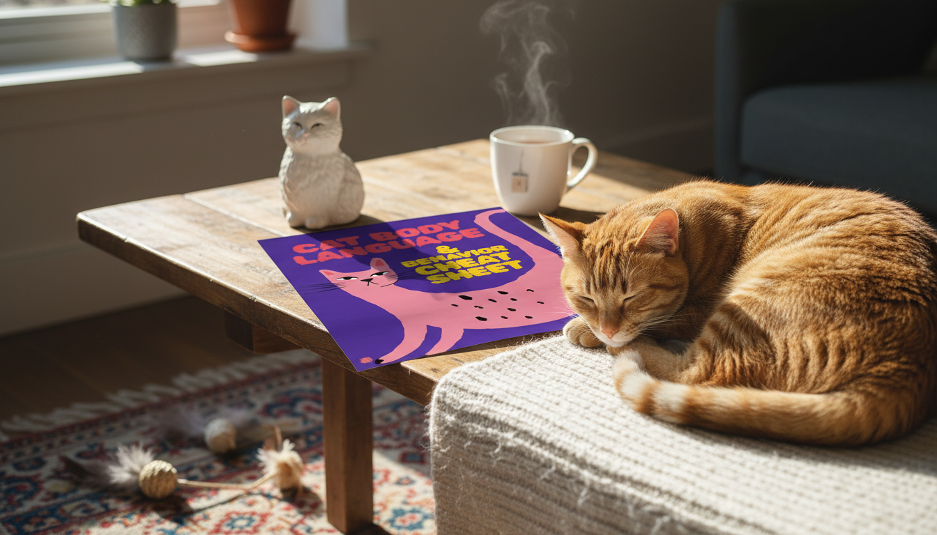 Cat Body Language Cheat Sheet: Tail, Ears, Meows
